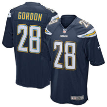Load image into Gallery viewer, Melvin Gordon Los Angeles Chargers Player Game Jersey Navy