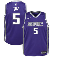 Load image into Gallery viewer, De'Aaron Fox Sacramento Kings Youth Jersey Purple - Icon Edition 2018/2019