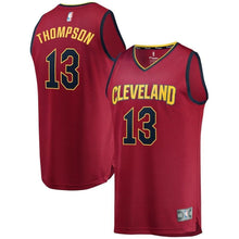Load image into Gallery viewer, Tristan Thompson Cleveland Cavaliers Branded Youth Fast Break Road Jersey Wine - Icon Edition 2018/2019