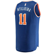 Load image into Gallery viewer, Frank Ntilikina New York Knicks Branded Youth Fast Break Jersey Royal - Icon Edition 2018/2019