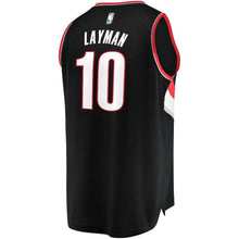 Load image into Gallery viewer, Jake Layman Portland Trail Blazers Branded Fast Break Team Color Player Jersey Black - Icon Edition