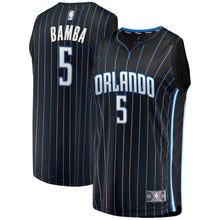 Load image into Gallery viewer, Mohamed Bamba Orlando Magic Branded Youth Fast Break Jersey - Statement Edition – Black 2018/2019