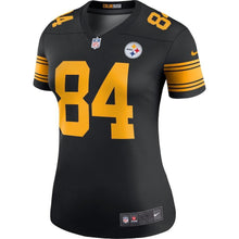 Load image into Gallery viewer, Antonio Brown Pittsburgh Steelers Women's Color Rush Legend Jersey - Black 2018/2019