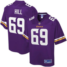 Load image into Gallery viewer, Rashod Hill Minnesota Vikings Pro Line Team Color Player Jersey – Purple 2018/2019