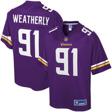 Load image into Gallery viewer, Stephen Weatherly Minnesota Vikings Pro Line Team Color Player Jersey – Purple 2018/2019