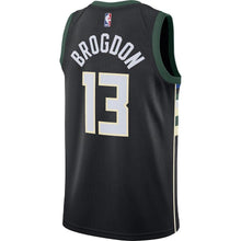 Load image into Gallery viewer, Malcolm Brogdon Milwaukee Bucks Swingman Jersey - Statement Edition – Black