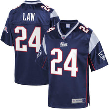 Load image into Gallery viewer, Ty Law New England Patriots Pro Line Retired Team Player Jersey – Navy 2018/2019
