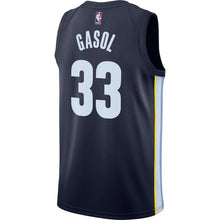 Load image into Gallery viewer, Marc Gasol Memphis Grizzlies Navy Swingman Jersey 2018 - 2019