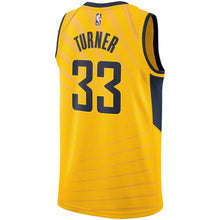 Load image into Gallery viewer, Myles Turner Indiana Pacers Gold Swingman Jersey 2018 - 2019