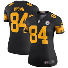 Load image into Gallery viewer, Antonio Brown Pittsburgh Steelers Women's Color Rush Legend Jersey - Black 2018/2019