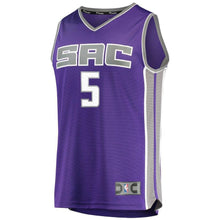 Load image into Gallery viewer, Marvin Bagley III Sacramento Kings Branded Youth 2018 NBA Draft First Round Pick Fast Break Jersey Purple – Icon Edition 2018/2019
