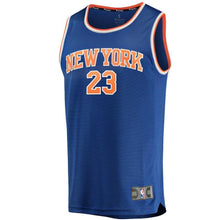Load image into Gallery viewer, Trey Burke New York Knicks Branded Fast Break Road Jersey Blue - Icon Edition