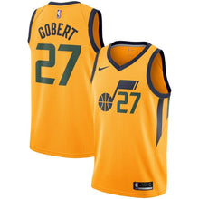 Load image into Gallery viewer, Rudy Gobert Utah Jazz Gold Swingman Jersey 2018 - 2019