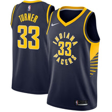Load image into Gallery viewer, Myles Turner Indiana Pacers Navy Swingman Jersey 2018 - 2019