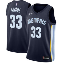 Load image into Gallery viewer, Marc Gasol Memphis Grizzlies Navy Swingman Jersey 2018 - 2019