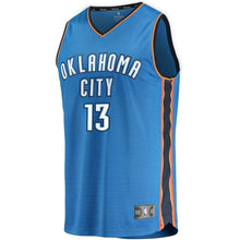 Load image into Gallery viewer, Paul George Oklahoma City Thunder Branded Youth Fast Break Jersey Blue - Icon Edition 2018/2019