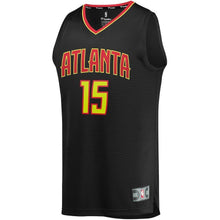 Load image into Gallery viewer, Vince Carter Atlanta Hawks Branded Youth Fast Break Jersey Black - Icon Edition 2018 - 2019
