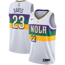 Load image into Gallery viewer, Anthony Davis New Orleans Pelicans Youth Jersey – City Edition – White 2018/2019