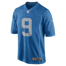 Load image into Gallery viewer, Matthew Stafford Detroit Lions Throwback Game Jersey - Blue