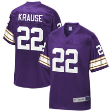 Load image into Gallery viewer, Paul Krause Minnesota Vikings Pro Line Retired Player Jersey – Purple 2018/2019