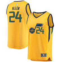 Load image into Gallery viewer, Grayson Allen Utah Jazz Branded Fast Break Player Jersey - Statement Edition - Gold