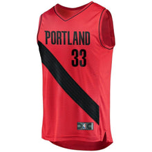 Load image into Gallery viewer, Zach Collins Portland Trail Blazers Branded Fast Break Player Jersey - Statement Edition - Red