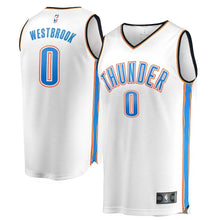 Load image into Gallery viewer, Russell Westbrook Oklahoma City Thunder Branded Youth Fast Break Jersey White - Association Edition 2018/2019
