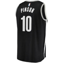 Load image into Gallery viewer, Theo Pinson Brooklyn Nets Branded Fast Break Jersey - Icon Edition - Black