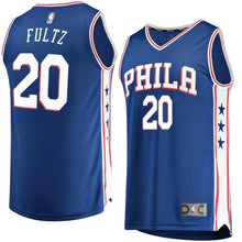 Load image into Gallery viewer, Markelle Fultz Philadelphia 76ers Branded Youth Fast Break Jersey Royal - Icon Edition 2018/2019