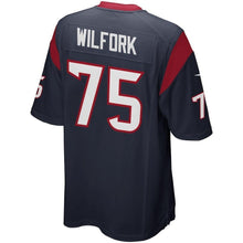 Load image into Gallery viewer, Vince Wilfork Houston Texans Game Jersey - Navy Blue