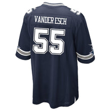 Load image into Gallery viewer, Leighton Vander Esch Dallas Cowboys Draft First Round Pick Game Jersey – Navy 2018/2019