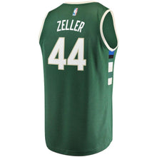 Load image into Gallery viewer, Tyler Zeller Milwaukee Bucks Branded Fast Break Jersey - Icon Edition - Hunter Green