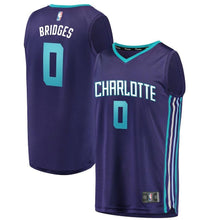 Load image into Gallery viewer, Miles Bridges Charlotte Hornets Branded Youth Fast Break Jersey - Statement Edition – Purple 2018/2019