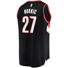 Load image into Gallery viewer, Portland Trail Blazers Jusuf Nurkic Branded Youth Fast Break Player Jersey - Icon Edition - Black 2018/2019