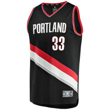 Load image into Gallery viewer, Zach Collins Portland Trail Blazers Branded Fast Break Team Color Player Jersey Black - Icon Edition