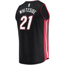 Load image into Gallery viewer, Hassan Whiteside Miami Heat Branded Fast Break Jersey Black - Icon Edition