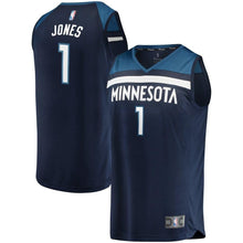 Load image into Gallery viewer, Tyus Jones Minnesota Timberwolves Branded Youth Fast Break Road Jersey Navy - Icon Edition 2018/2019
