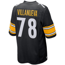 Load image into Gallery viewer, Men's Pittsburgh Steelers Alejandro Villanueva Black American football jersey