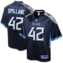 Load image into Gallery viewer, Robert Spillane Tennessee Titans Pro Line Team Player Jersey – Navy 2018/2019