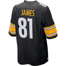 Load image into Gallery viewer, Men's Pittsburgh Steelers Jesse James Black American football jersey