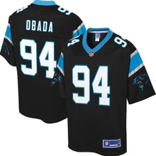 Load image into Gallery viewer, Efe Obada Carolina Panthers Pro Line Player Jersey – Black 2018/2019