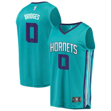 Load image into Gallery viewer, Miles Bridges Charlotte Hornets Branded Youth 2018 NBA Draft First Round Pick Fast Break Jersey Teal – Icon Edition 2018/2019