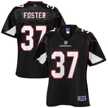 Load image into Gallery viewer, D.J. Foster Arizona Cardinals Pro Line Women's Player Jersey – Black 2018/2019