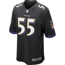 Load image into Gallery viewer, Terrell Suggs Baltimore Ravens Game Jersey - Black 2018/2019