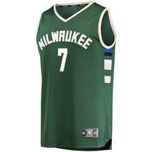 Load image into Gallery viewer, Thon Maker Milwaukee Bucks Branded Fast Break Road Player Jersey Green - Icon Edition