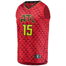 Load image into Gallery viewer, Vince Carter Atlanta Hawks Branded Fast Break Alternate Jersey – Red