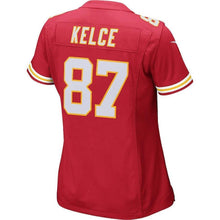 Load image into Gallery viewer, Travis Kelce Kansas City Chiefs Women's Game Jersey - Red