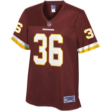 Load image into Gallery viewer, D.J. Swearinger Washington Redskins Pro Line Women's Player Jersey – Burgundy 2018/2019