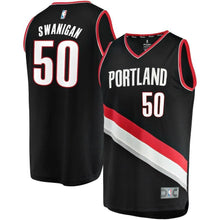 Load image into Gallery viewer, Caleb Swanigan Portland Trail Blazers Branded Fast Break Team Color Player Jersey Black - Icon Edition