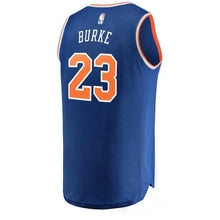 Load image into Gallery viewer, Trey Burke New York Knicks Branded Fast Break Road Jersey Blue - Icon Edition